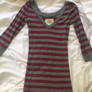 Hollister long sleeve striped shirt